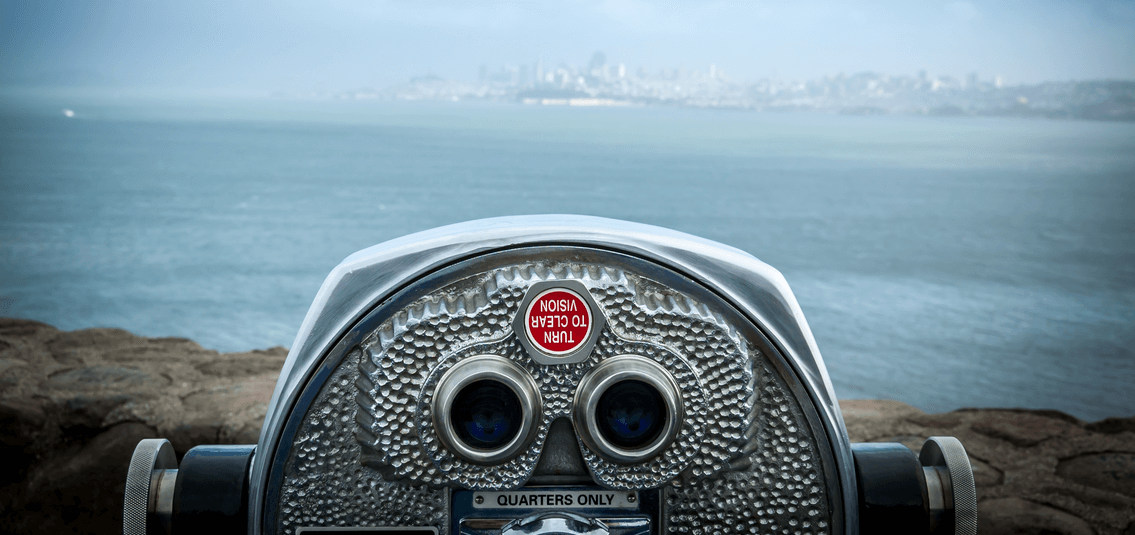 binoculars on a promenade