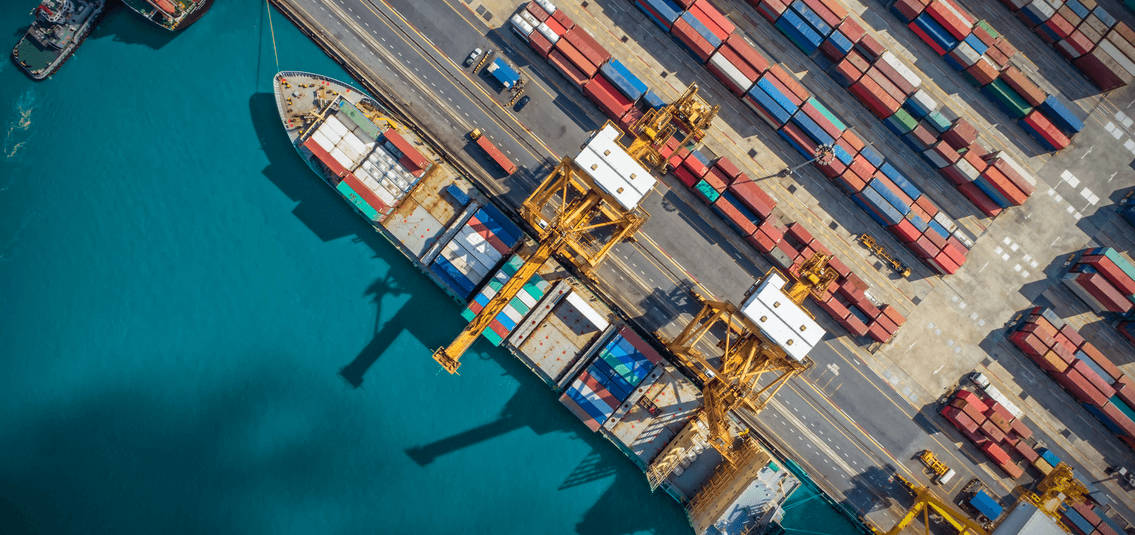 cargo ships with containers on them