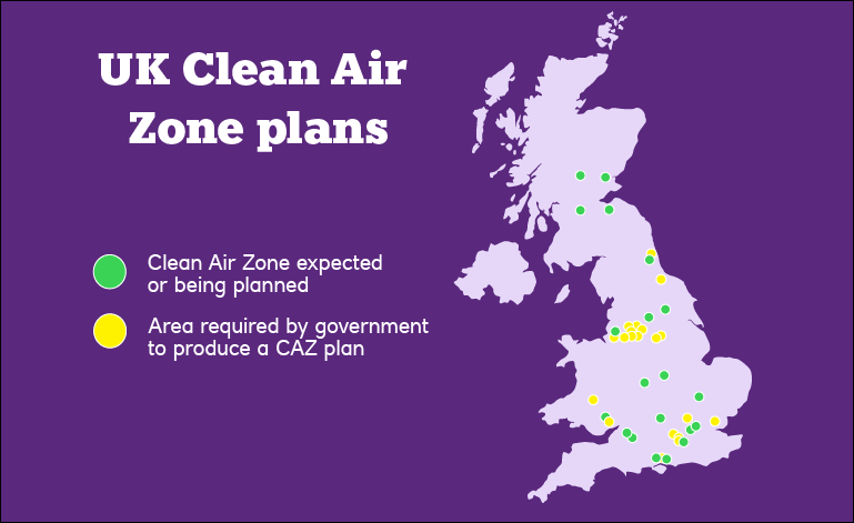 UK Clean Air Zone plans
