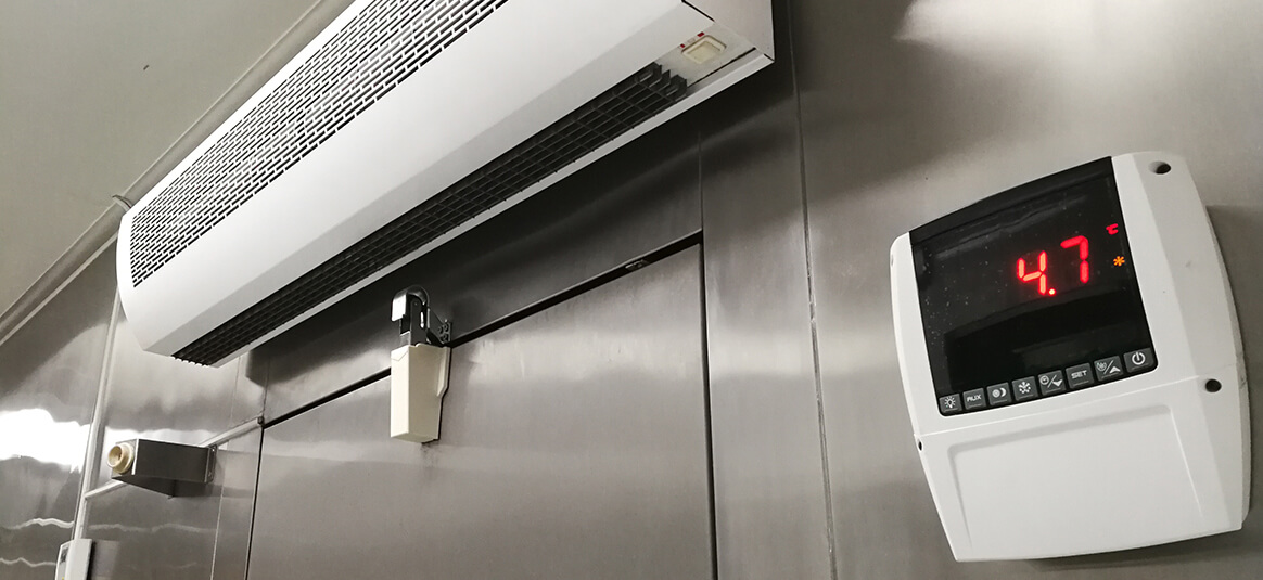Photo of air conditioner unit and thermostat