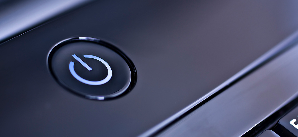 photo of device power button