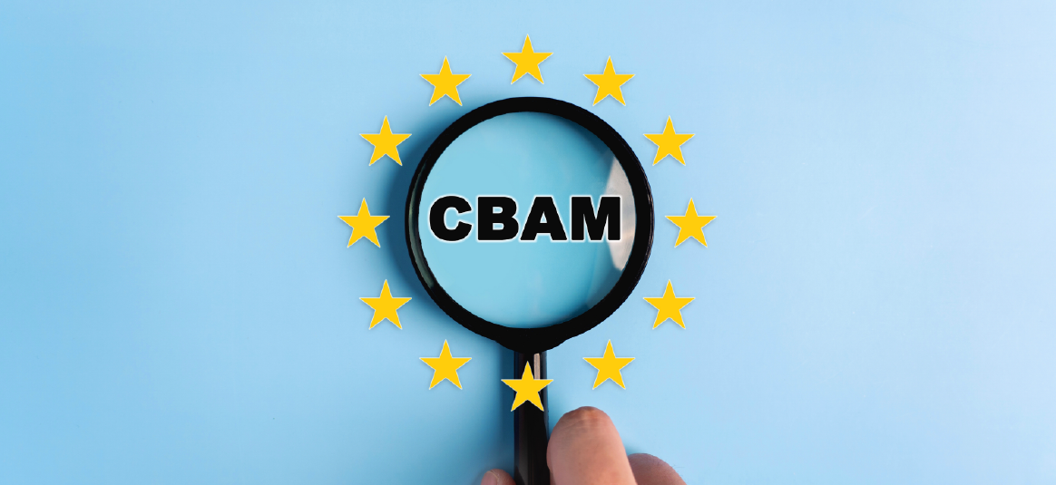 Graphic of the cbam logo