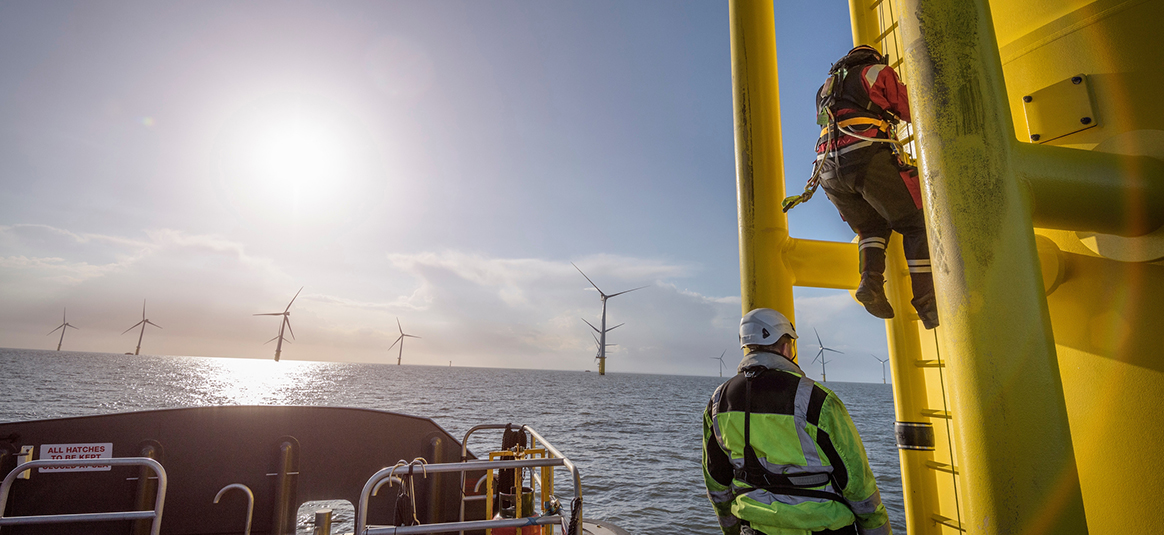 Wind turbine maintenance photo