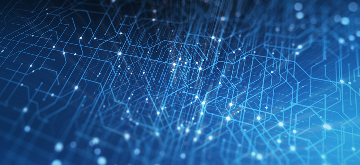 Graphic representing a computer network