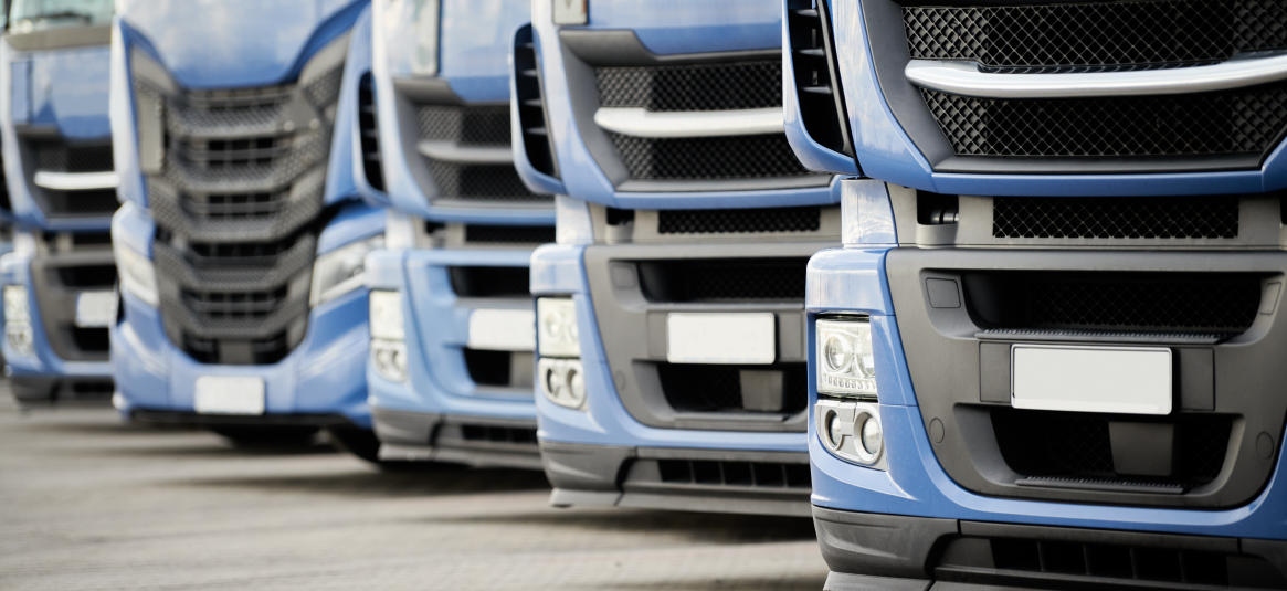 Photograph of HGV vehicles